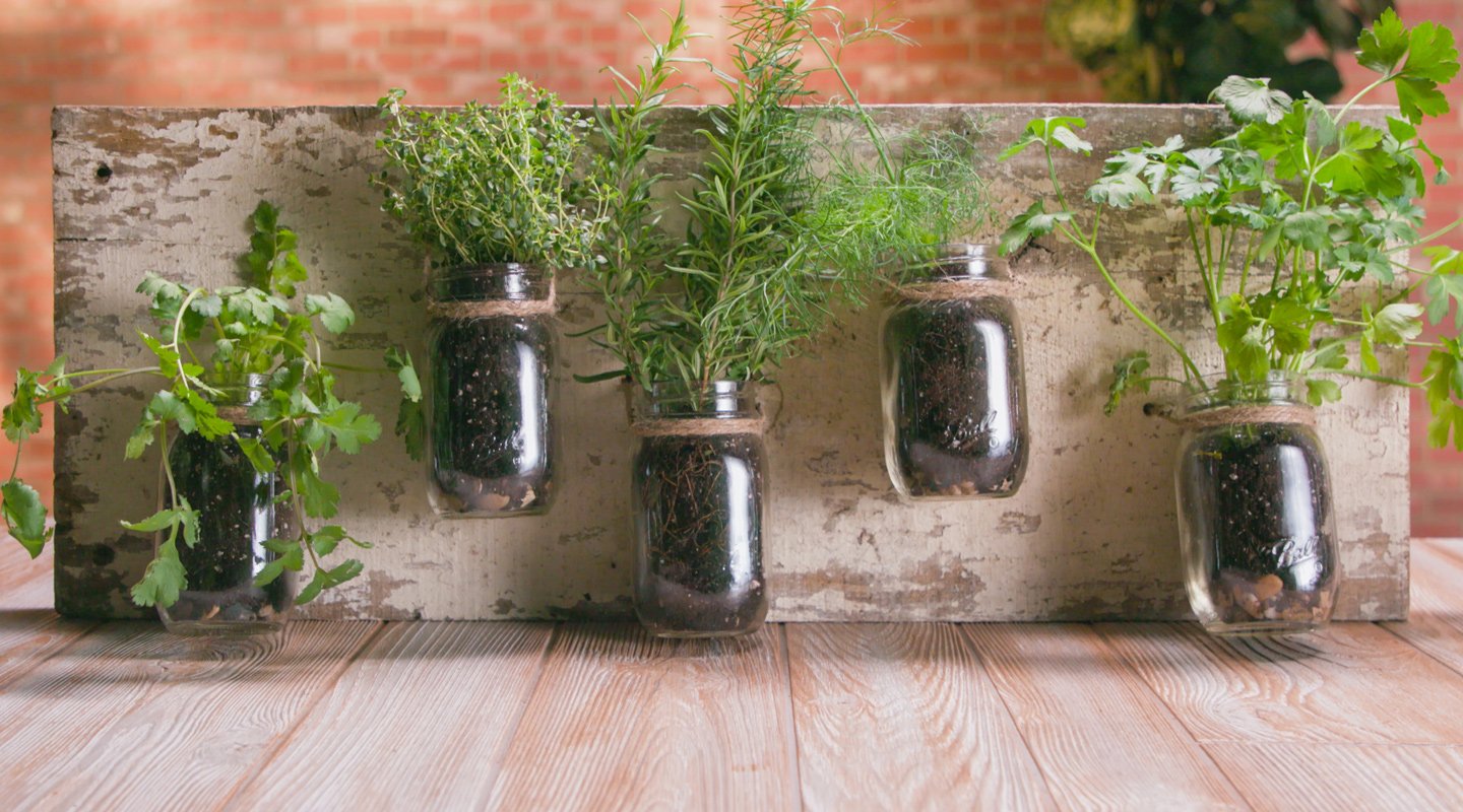 Build a Fun Indoor Herb Garden Out of Mason Jars | Craftsy