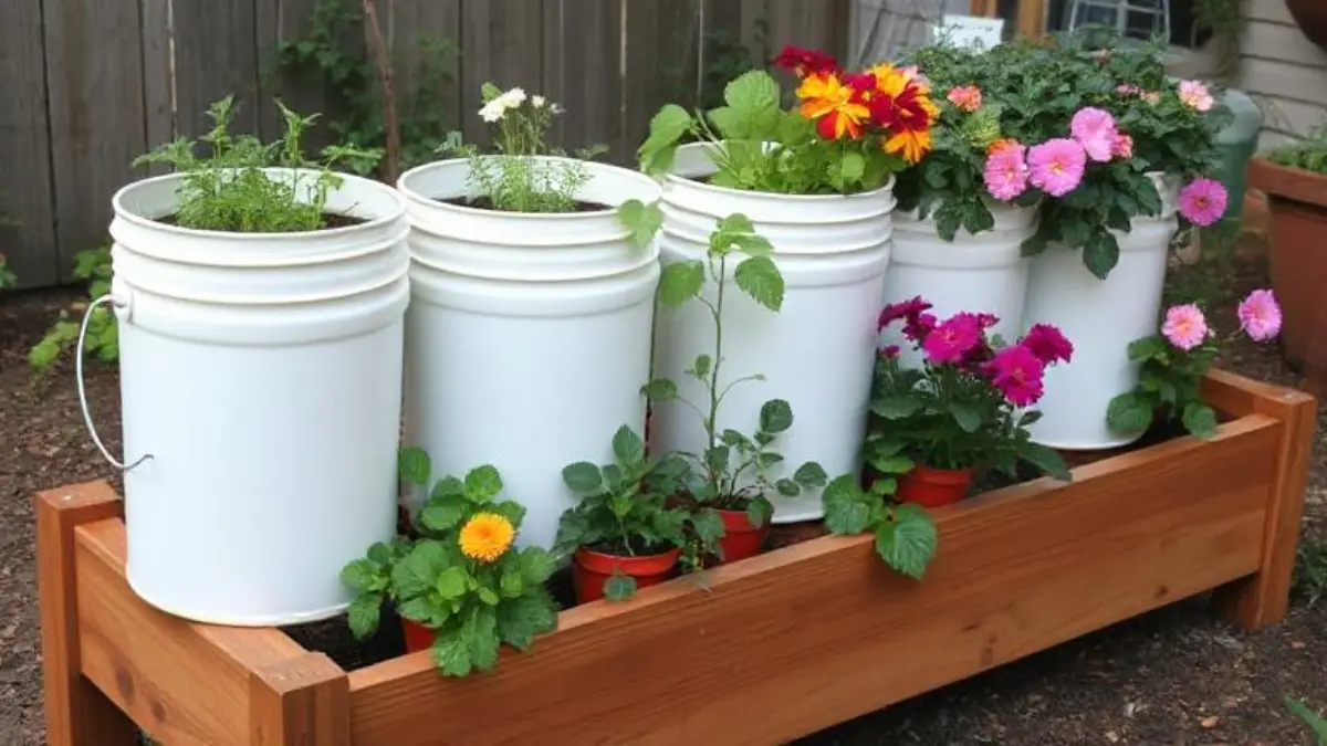 5 Gallon Bucket Gardening to Grow Big in Small Spaces - Bluenose Blooms  Home  Garden
