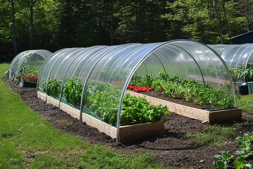 My grandpa swore by this 1 method to build a hinged hoophouse for raised bed garden. Here’s how it works